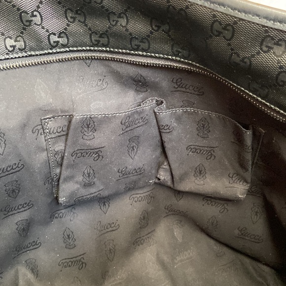 authentic gucci grey GG imprime large tote bag - Picture 13 of 15